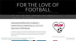 Desktop Screenshot of fortheloveoffootballblog.com