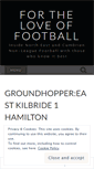 Mobile Screenshot of fortheloveoffootballblog.com