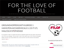 Tablet Screenshot of fortheloveoffootballblog.com